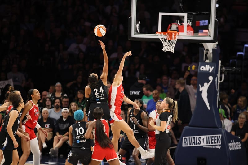 The Las Vegas Aces, Wilson's team since she was drafted in 2018