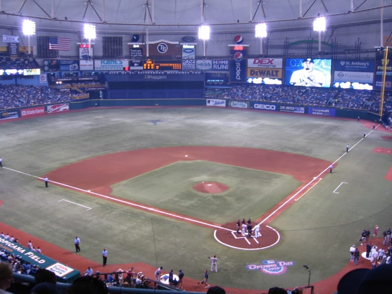 Tropicana Field in St. Petersburg, Florida, home of the Rays