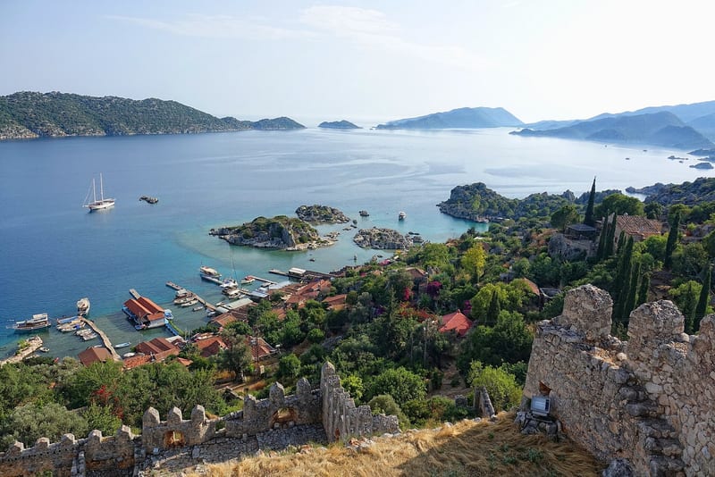 Kekova Island, off the coast of Antalya province, Turkey