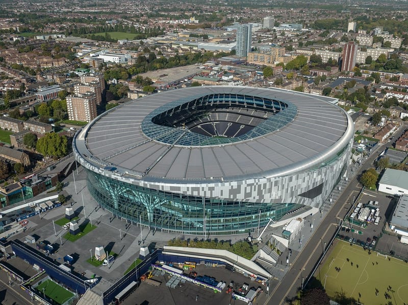 Tottenham Hotspur Stadium in London, the venue for the Eagles vs. Jaguars game