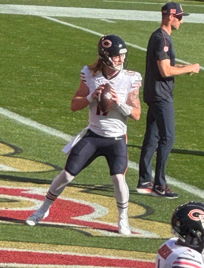 Bears quarterback Tyson Bagent