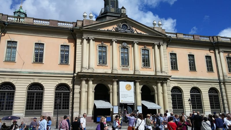 The Swedish Academy in Stockholm, which announces the Nobel Prize in Literature