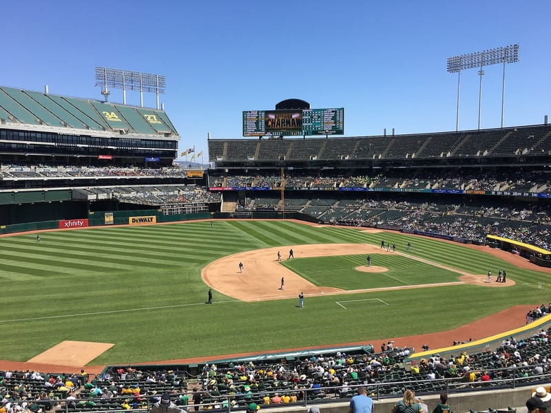 The Oakland Coliseum, host venue for the friendly