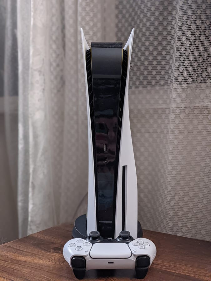 PlayStation 5 console, the console whose settings menu is used to cancel the subscription.