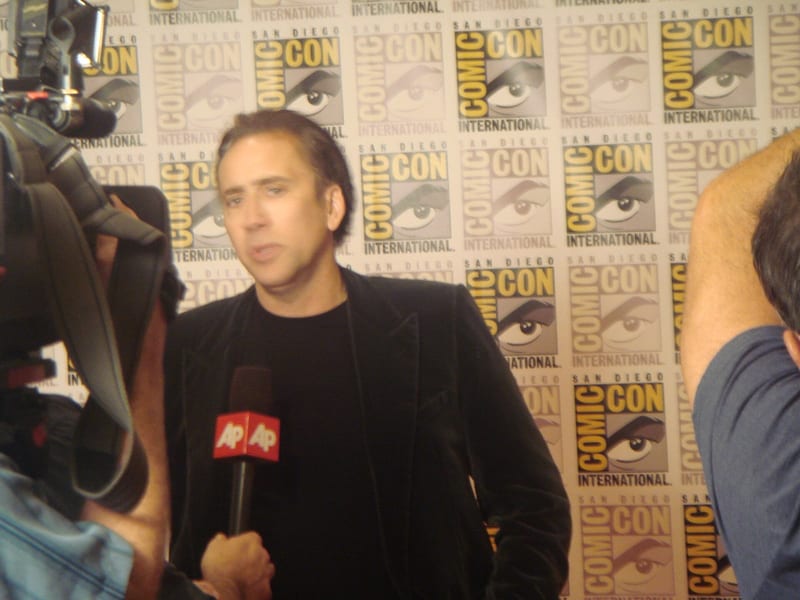 Nicolas Cage, actor, who spoke at a New York Comic Con panel.