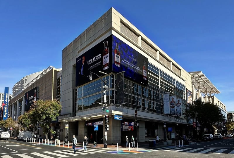 Capital One Arena in Washington, where the Rangers played the Capitals