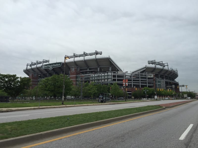 M&T Bank Stadium, home of the Baltimore Ravens.